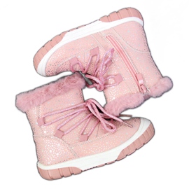 Stivali termici Jr EVE325B rosa bianca
