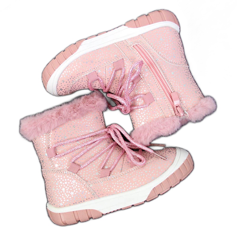 Stivali termici Jr EVE325B rosa bianca