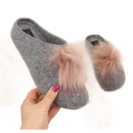 Pantofole Panto Fino W INT1626B grigie grigio