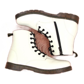 Stivali isolati laccati Miss E Jr EVE251B bianco bianca