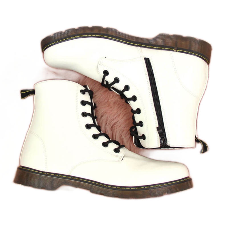 Stivali isolati laccati Miss E Jr EVE251B bianco bianca