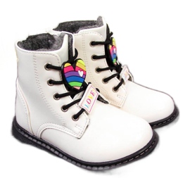 Stivali caldi da bambina Jr EVE318B bianco bianca