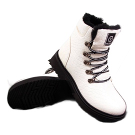 Stivali in vernice Jr EVE320B bianco