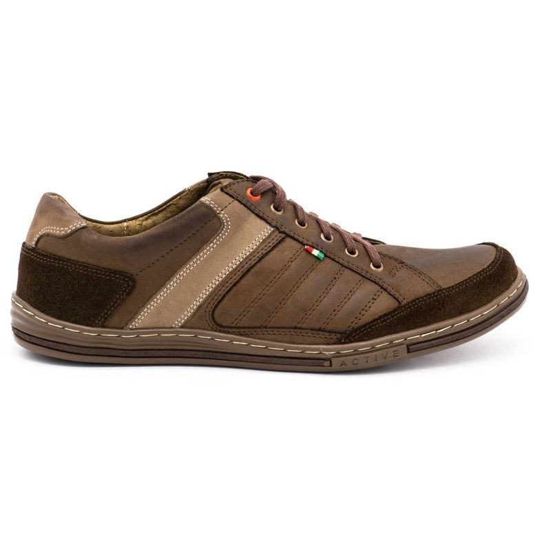 Scarpe da uomo in pelle Olivier 236GT marrone