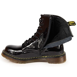 Stivali in pelle laccati Filippo W PAW78 coibentato nero