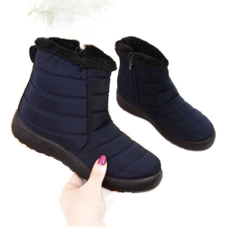 Doposci impermeabili con cerniera Novità W EVE181B blu navy