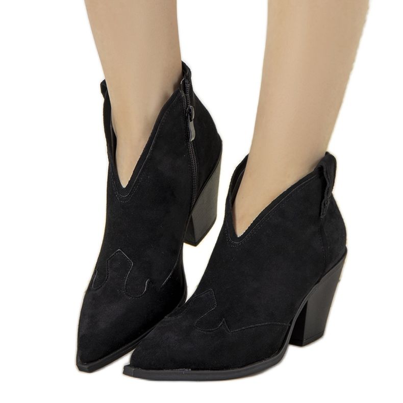 Stivali texani fanette da donna neri nero