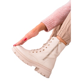 Sixth Sense Stivali beige Trapper in ecopelle