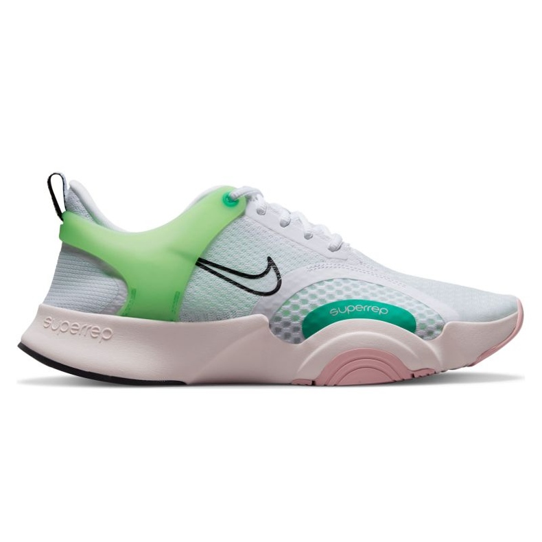Nike SuperRep Go 2 W CZ0612-136 scarpe da allenamento bianca verde