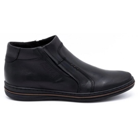 Polbut Scarpe uomo invernali in pelle 381F nere nero