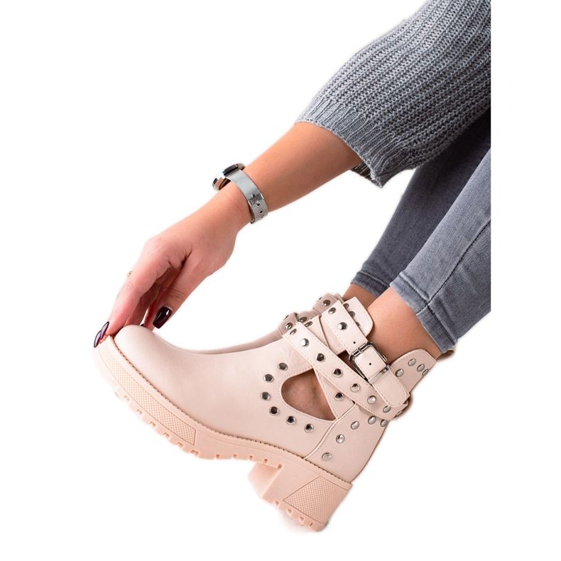 Bestelle Lavoratori alla moda con strass beige