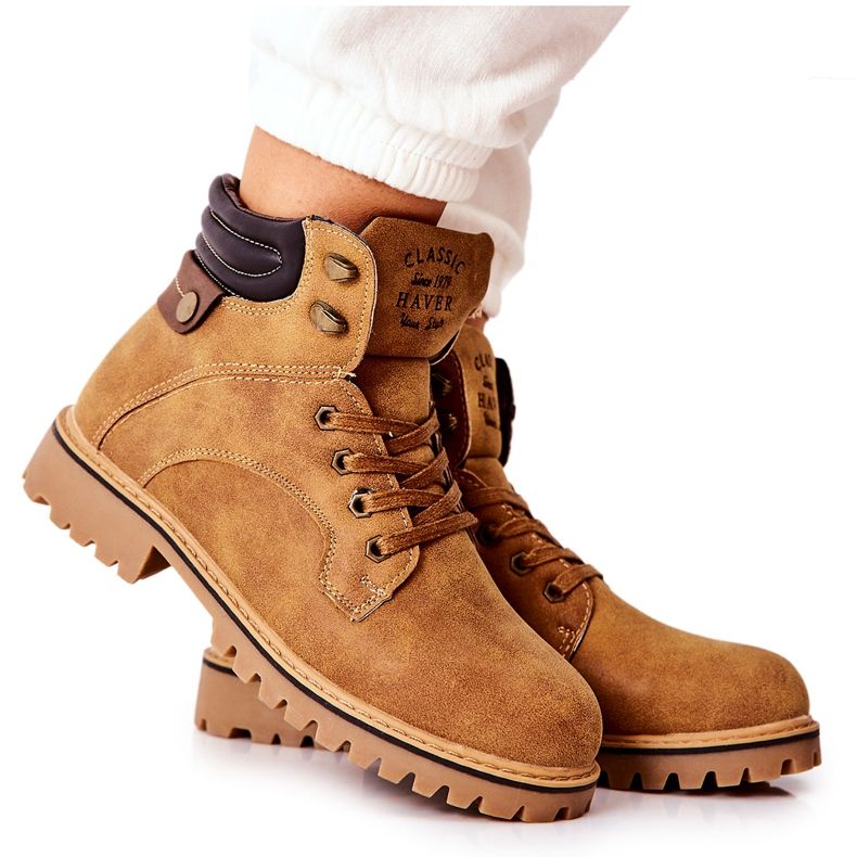 PH1 Trappers isolati da donna con cerniera, Camel Lenox marrone
