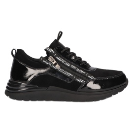 Sneakers in pelle Filippo DP3149/21 BK nere nero