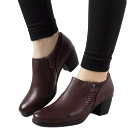 Scarpe brogue bordeaux sul palo Bohm rosso