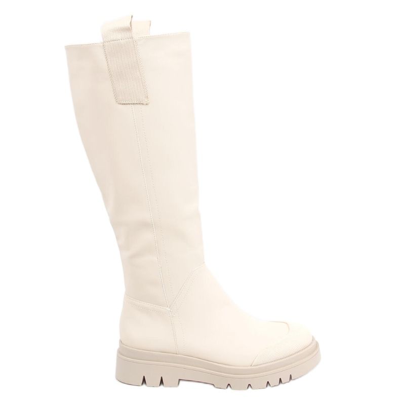 Stivaletti donna panna QT27P Beige