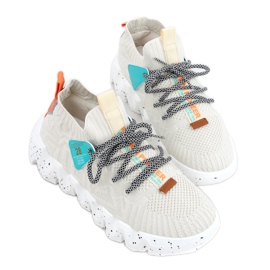 Beige suola alta NB387 Scarpe sportive beige