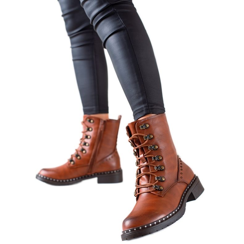 Super Me Trapper casual realizzati in ecopelle marrone
