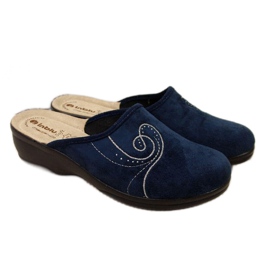 Pantofole da casa sulla zeppa Inblu W ARC2 blu navy