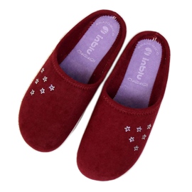 Pantofole da casa Inblu W ARC4 bordeaux rosso