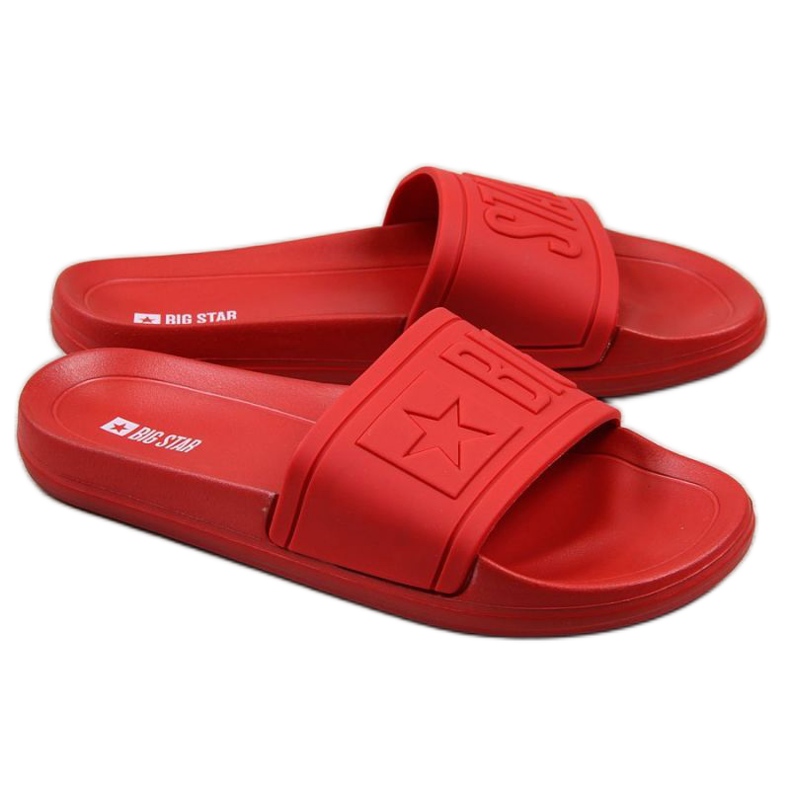 Ciabatte mare in gomma Big Star M DD174689 rosse rosso