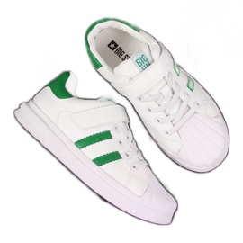 Scarpe sportive con velcro Big Star Jr GG374019 bianche bianco marrone