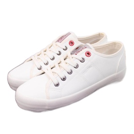 Sneakers basse con ecopelle Cross Jeans W II2R4004C bianco