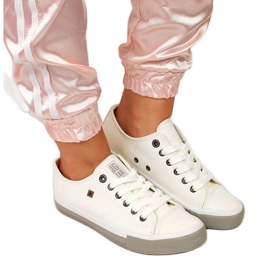 Sneakers basse con ecopelle Big Star W II274230 bianco