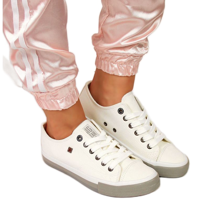 Sneakers basse con ecopelle Big Star W II274230 bianco bianca
