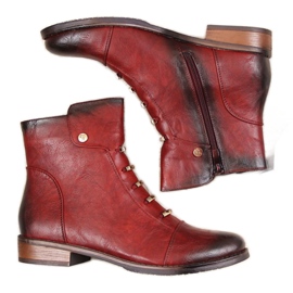 Stivali con decorazioni Jezzi W JEZ52C rosso nero