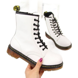 Stivali in pelle isolanti Filippo W PAW77B bianco bianca giallo