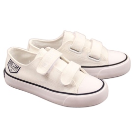 Sneakers basse con velcro Big Star Jr. FF374061 bianche bianca