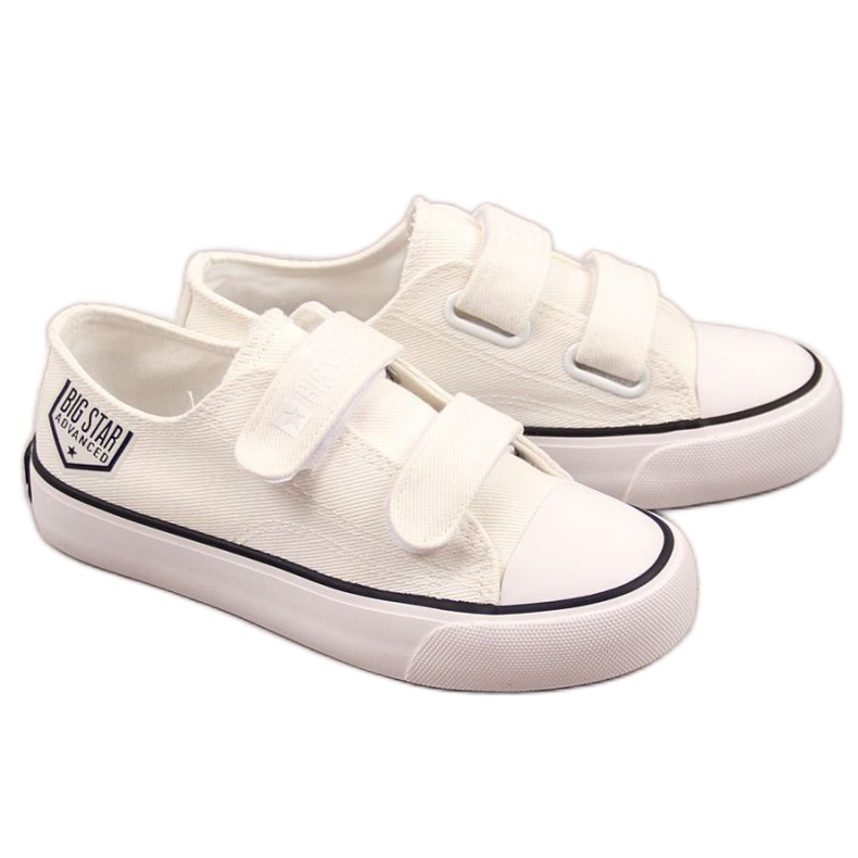 Sneakers basse con velcro Big Star Jr. FF374061 bianche bianca