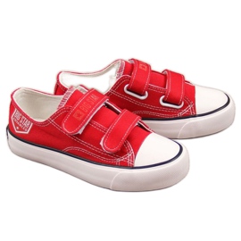 Sneakers basse con velcro Big Star Jr. FF374063 rosse marrone rosso
