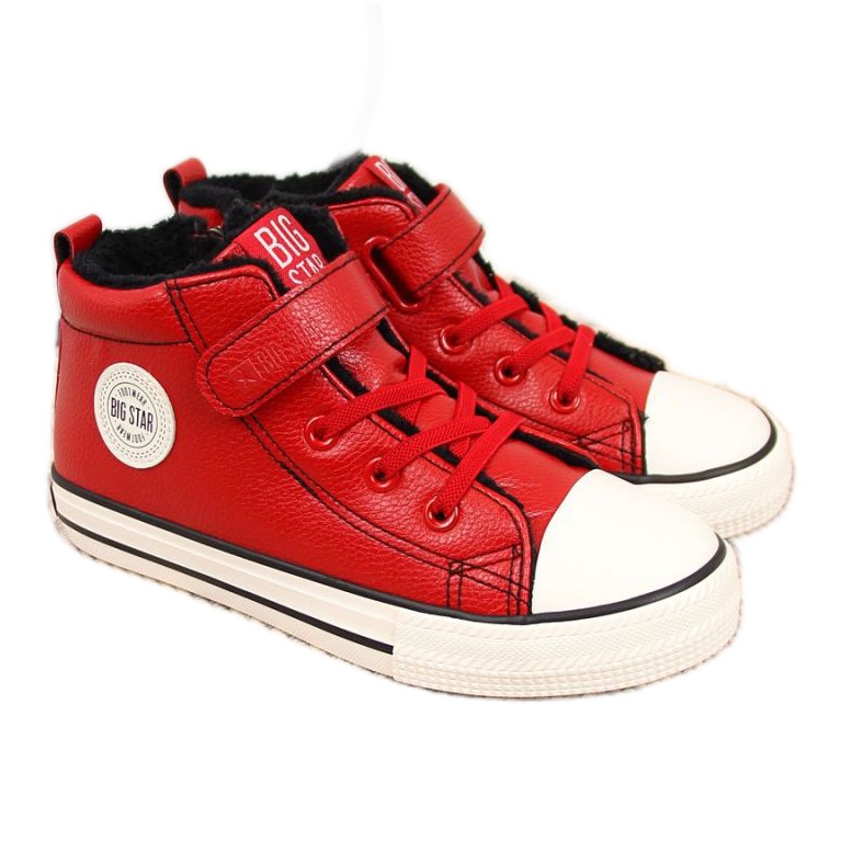 Sneakers Big Star Jr GG374034 rosso isolato marrone