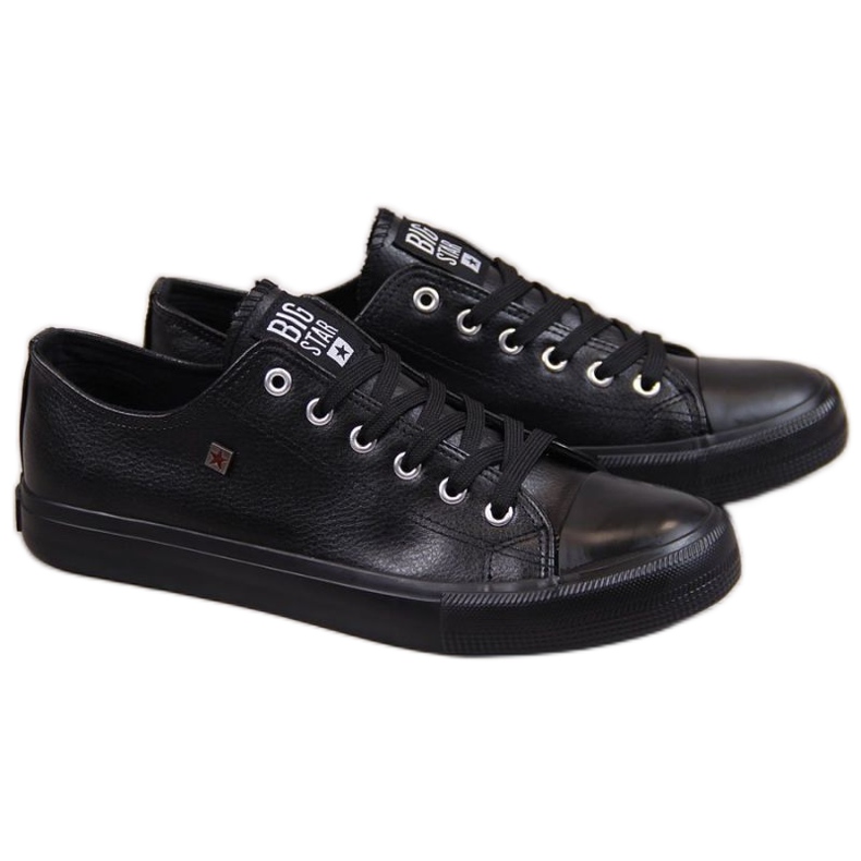 Sneakers in ecopelle Big Star M V174345 nero