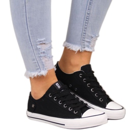 Sneakers basse Big Star W DD274338 nere bianca nero