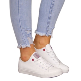 Sneakers basse in ecopelle Cross Jeans W INT1140B bianche bianco