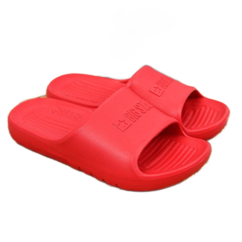 Pantofole in schiuma rosse Big Star Jr GG374809 bianca rosso