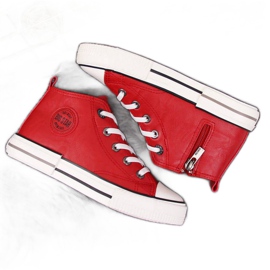 Sneakers in ecopelle Big Star Jr II374005 rosso bianco