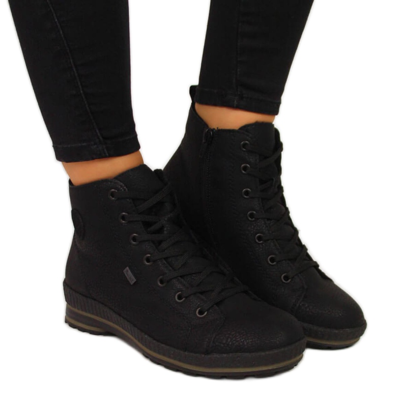 Rieker W Z2400 scarpe da trekking comode nere nero