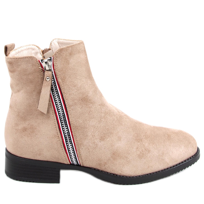 Stivali Isabel Khaki in camoscio beige