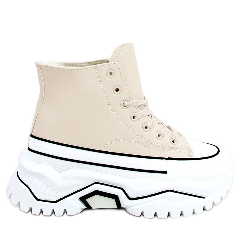 Sneaker Corbel Beige con suola alta