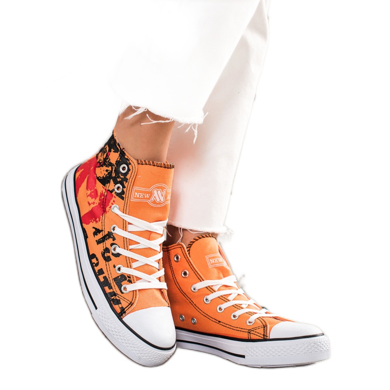 Scarpe da ginnastica New Age arancioni arancia