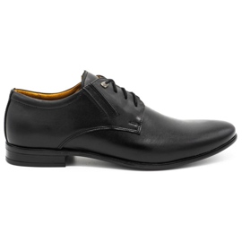 Scarpe in pelle maschile nera nero