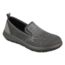 Scarpe da donna Dr.Orto Befado 156D005 Silver con cristalli d'argento