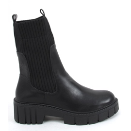 Stivaletti Chelsea tomaia a calzino Anne Black nero