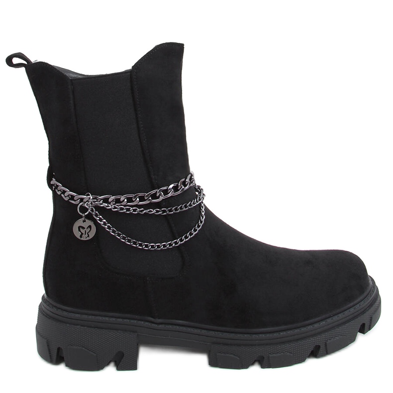 Stivaletti Chelsea con tomaia alta Hilde Black nero