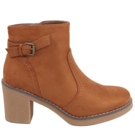 Stivali con tacco in gomma Retta Camel marrone