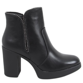 Thea Stivaletti neri con tacco alto nero
