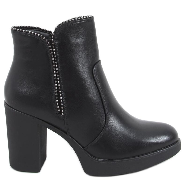 Thea Stivaletti neri con tacco alto nero